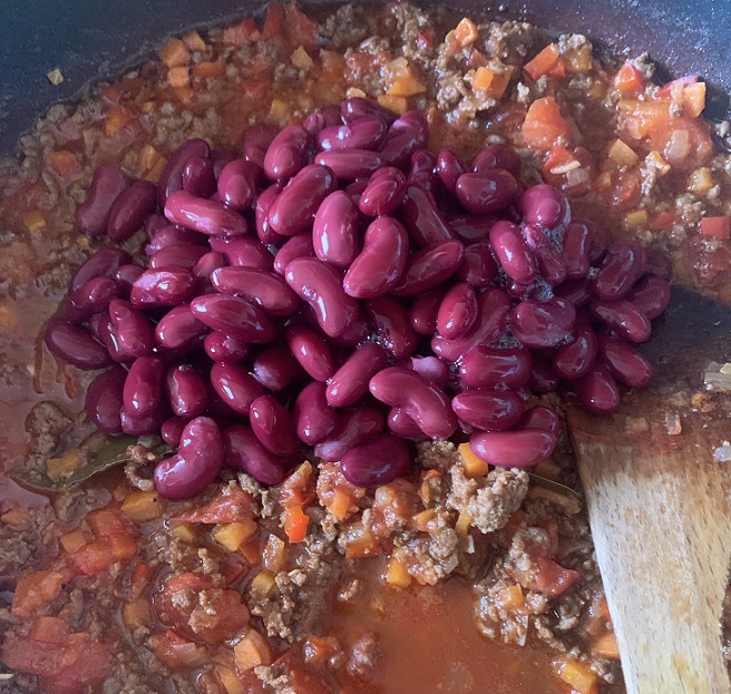 Chilli con carne s ryžou: Krok 7