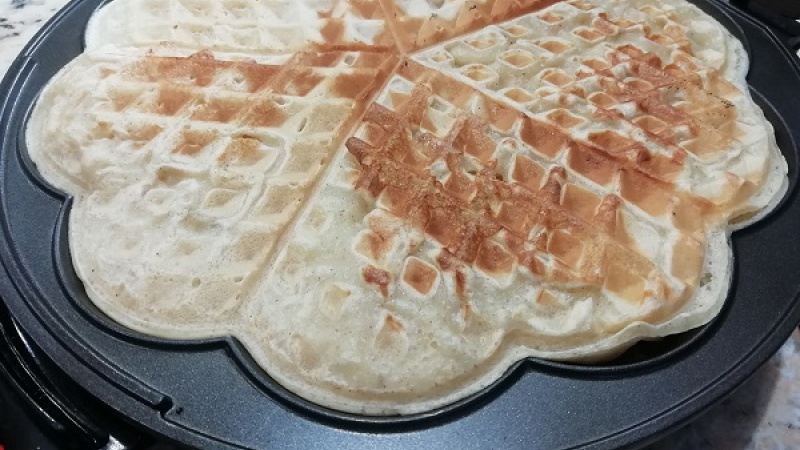 Kváskové wafle: Krok 2