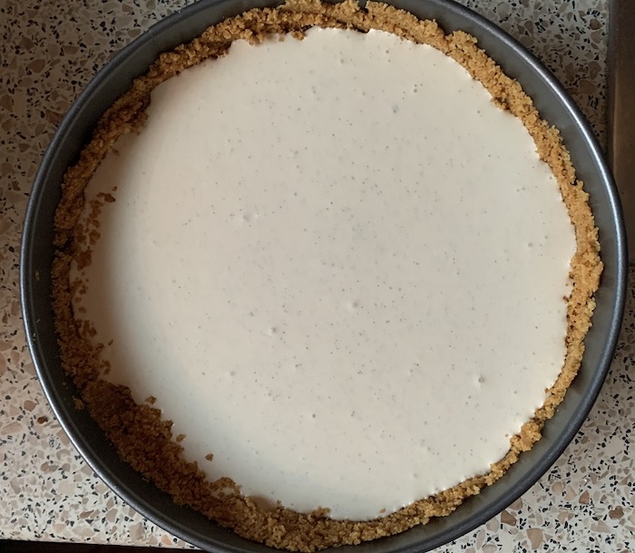 Pistáciový cheesecake: Krok 4